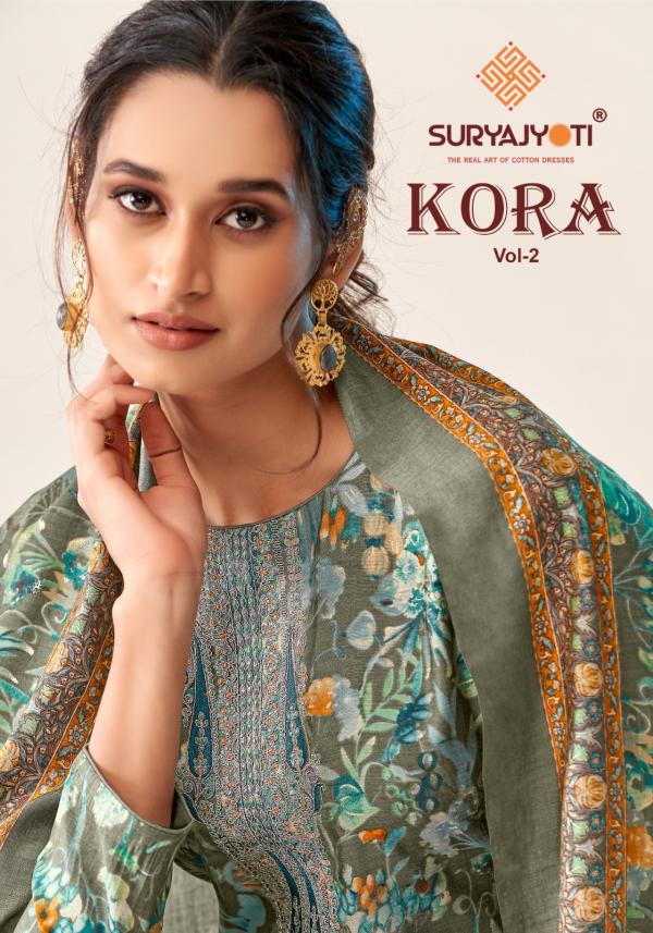 Suryajyoti Kora Vol-2 – Embroidered Dress Material